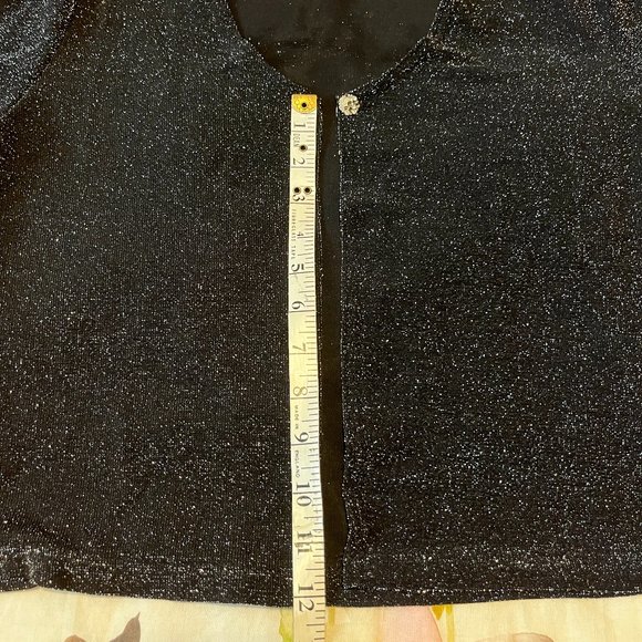 M STUDIO Sparkly Cardigan Size Small One Beautiful Button Long Sleeves - Picture 9 of 14